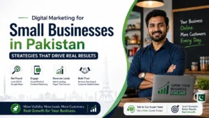 Digital marketing for small businesses in Pakistan, helping brands grow online with SEO, ads, and social media