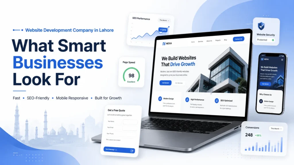 Website development company in Lahore, helping businesses build SEO friendly and responsive websites