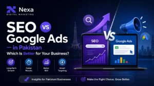 SEO vs Google Ads in Pakistan comparison for business growth