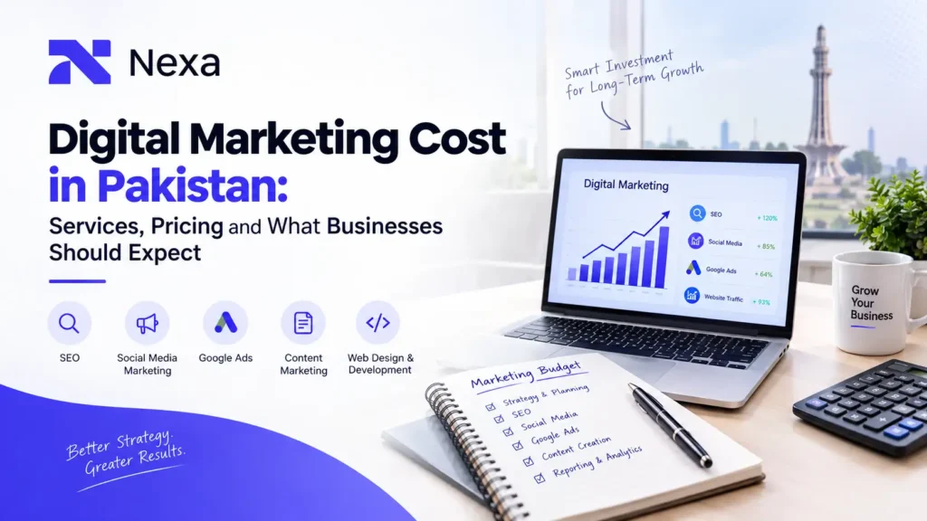 Digital marketing cost in Pakistan pricing and services guide