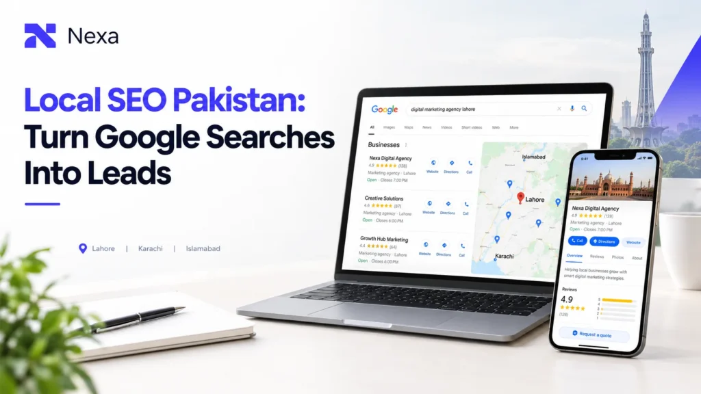 Local SEO in Pakistan helping small businesses improve Google Maps visibility
