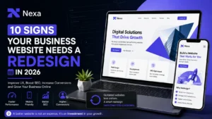 Website redesign signs for business website in 2026