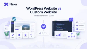 WordPress Website vs Custom Website comparison for businesses in Pakistan