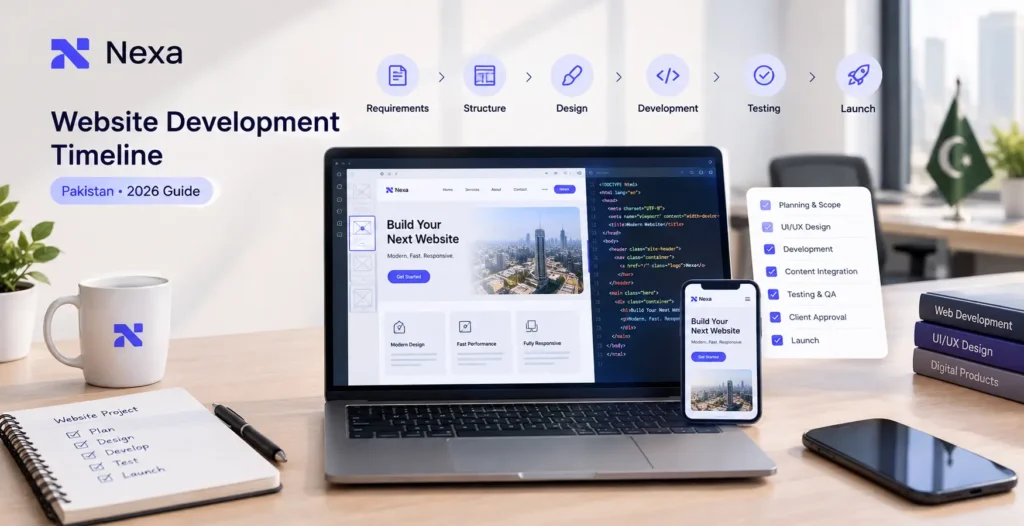 How long does it take to build a website in Pakistan? 2026 website development timeline guide